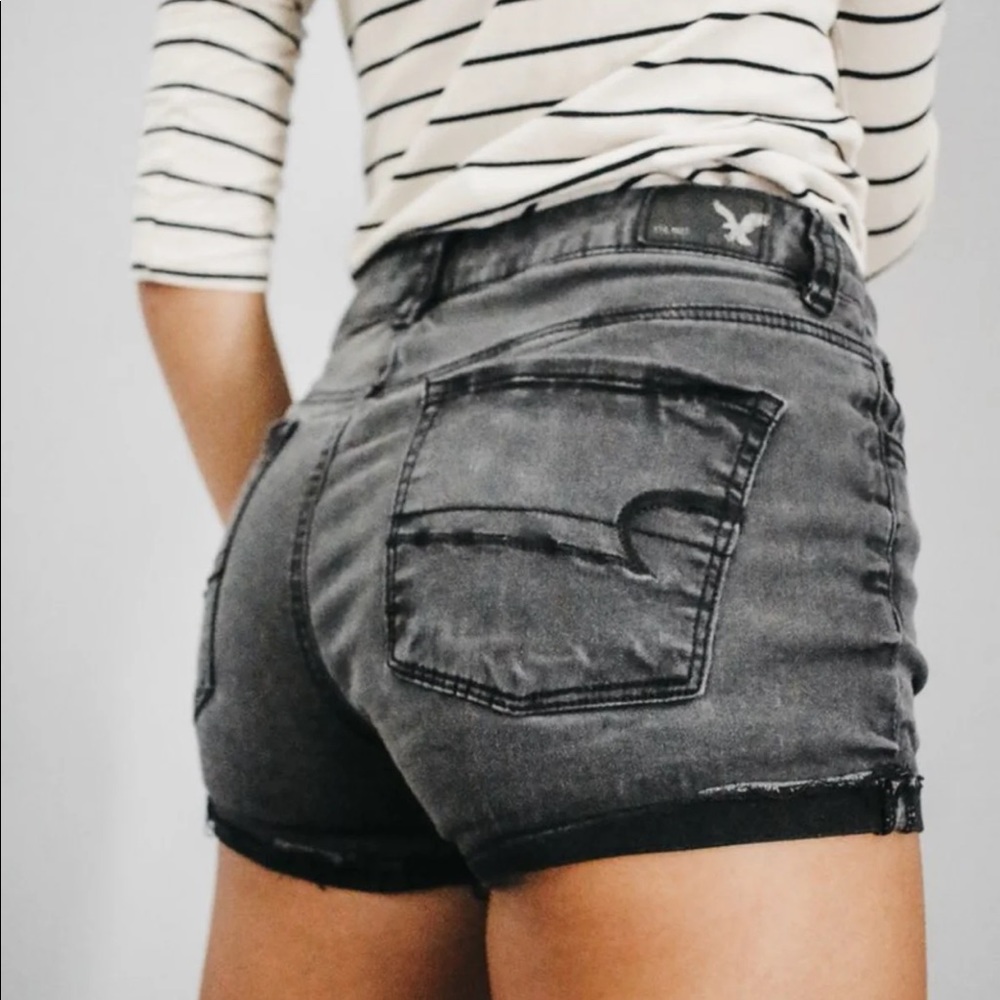 Black American Eagle Shorts